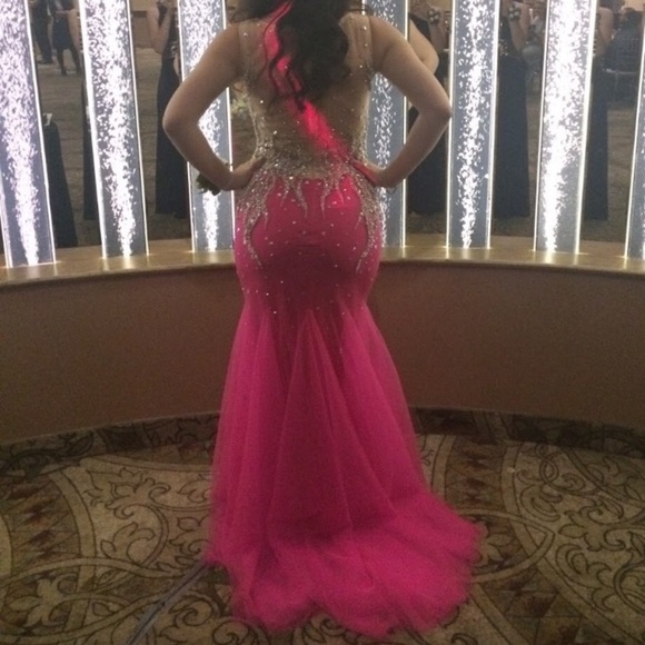 Pink Glittery Prom Dress - Picture 3 of 7